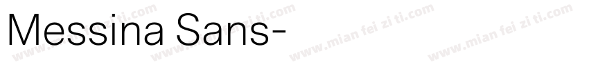 Messina Sans字体转换